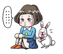 Rinko and Pinta of rabbit sticker #2302161