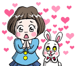 Rinko and Pinta of rabbit sticker #2302170