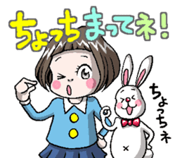 Rinko and Pinta of rabbit sticker #2302179