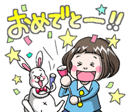 Rinko and Pinta of rabbit sticker #2302182