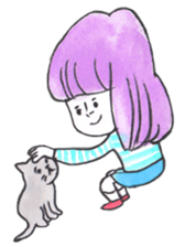 Cats and children sticker #2302306