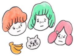 Cats and children sticker #2302336