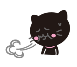 Happy! "Black" of "cat"! sticker #2302371