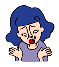 Ugly girl of sticker! sticker #2302584