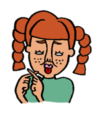 Ugly girl of sticker! sticker #2302585
