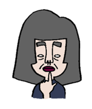 Ugly girl of sticker! sticker #2302586