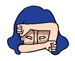 Ugly girl of sticker! sticker #2302587