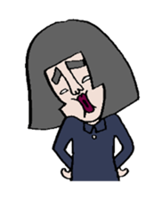 Ugly girl of sticker! sticker #2302590