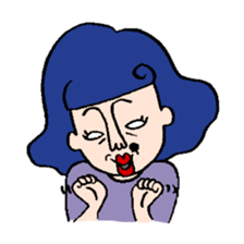 Ugly girl of sticker! sticker #2302591