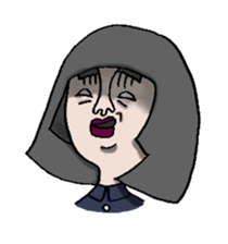 Ugly girl of sticker! sticker #2302593