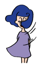 Ugly girl of sticker! sticker #2302607