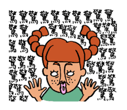 Ugly Girl Of Sticker By Baikin Motteru Hato Ugly Girl Of Sticker By Baikin Motteru Hato