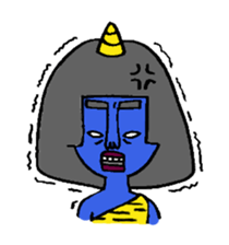 Ugly girl of sticker! sticker #2302621