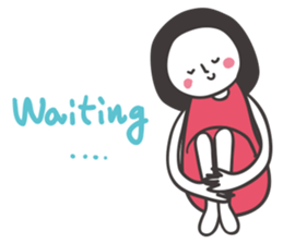 Black hair girl_meeting sticker #2302836