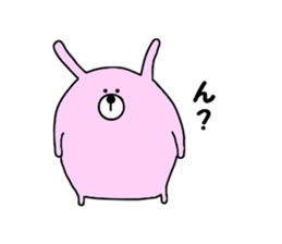 Rabbit and bear. sticker #2303664