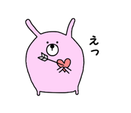 Rabbit and bear. sticker #2303671