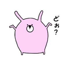 Rabbit and bear. sticker #2303678