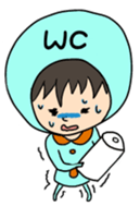 Dwarf Okaburikun sticker #2303709