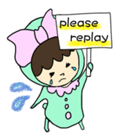 Dwarf Okaburikun sticker #2303724