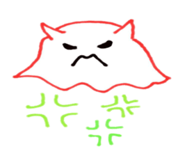 scribble of flapjack octopus sticker #2304129