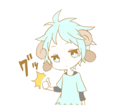 The sheep of triplets sticker #2304500