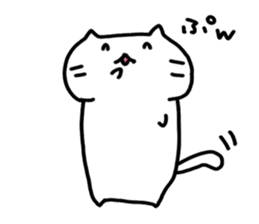 whitecat Mochiko sticker #2305131