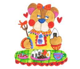 Leisurely bear sticker #2305146