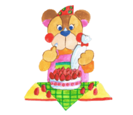 Leisurely bear sticker #2305147