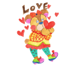 Leisurely bear sticker #2305150