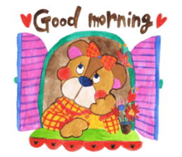 Leisurely bear sticker #2305151