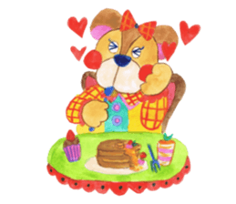 Leisurely bear sticker #2305153