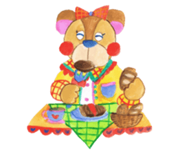 Leisurely bear sticker #2305154