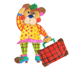 Leisurely bear sticker #2305156