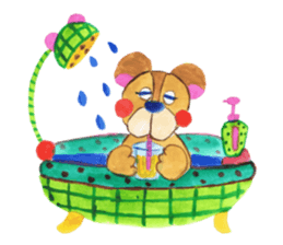 Leisurely bear sticker #2305173