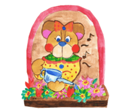 Leisurely bear sticker #2305178