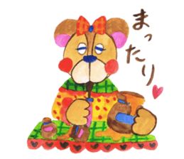 Leisurely bear sticker #2305181