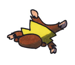 Poker face monkey sticker #2305813