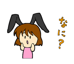 Bunny Girl stamp sticker #2306120