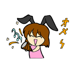 Bunny Girl stamp sticker #2306122