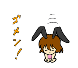 Bunny Girl stamp sticker #2306125