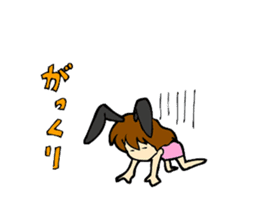 Bunny Girl stamp sticker #2306137