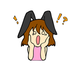 Bunny Girl stamp sticker #2306140