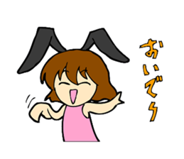 Bunny Girl stamp sticker #2306142