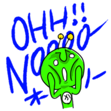 Green Martians sticker #2306275