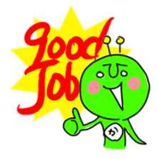 Green Martians sticker #2306276