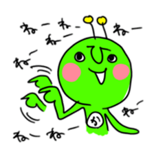 Green Martians sticker #2306284