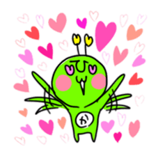 Green Martians sticker #2306287
