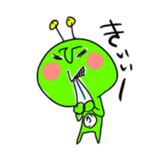 Green Martians sticker #2306291