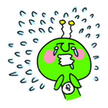 Green Martians sticker #2306300