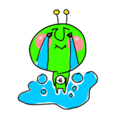 Green Martians sticker #2306301